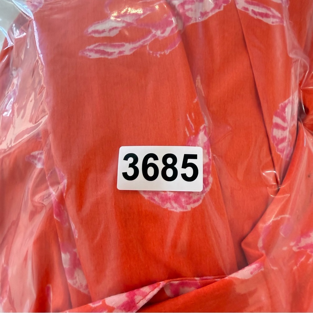 Anthropologie Maeve Mainely Lobster Wrap Dress red 23685 - Picture 11 of 11